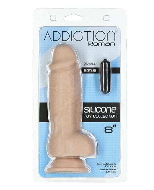 B.M.S. Enterprises Addiction 8" Roman Dildo - Beige Dildos