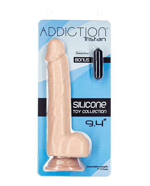 B.M.S. Enterprises Addiction 9.4" Tristan Dildo - Beige Dildos