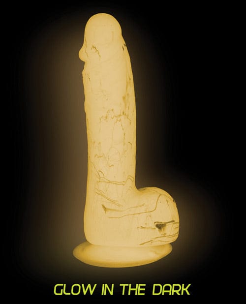 B.M.S. Enterprises Addiction Brandon 7.5" Glow In The Dark Dildo - Pink Dildos
