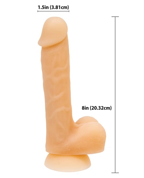 B.M.S. Enterprises Addiction David 8" Bendable Dong - Flesh Dildos
