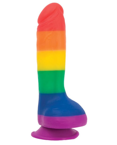 B.M.S. Enterprises Addiction Justin 8" Dildo - Rainbow Dildos