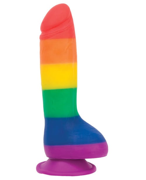 B.M.S. Enterprises Addiction Justin 8" Dildo - Rainbow Dildos