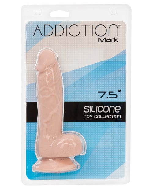 B.M.S. Enterprises Addiction Mark 7.5" Dildo - Beige Dildos