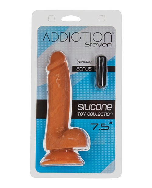 B.M.S. Enterprises Addiction Steven 7.5" Dildo - Caramel Dildos