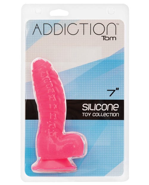 B.M.S. Enterprises Addiction Tom 7" Dildo - Hot Pink Dildos