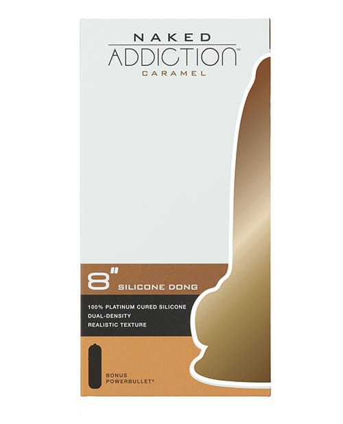 B.M.S. Enterprises Naked Addiction 8" Dual Density Silicone Dildo - Caramel Dildos