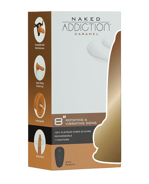 B.M.S. Enterprises Naked Addiction 8" Dual Density Silicone Dildo - Caramel Dildos