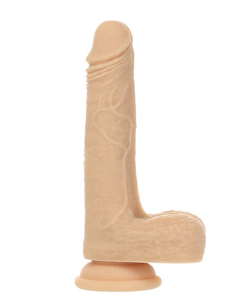 B.M.S. Enterprises Naked Addiction The Freak 7.5" Rotating &amp; Thrusting Vibrating Dong - Ivory Dildos