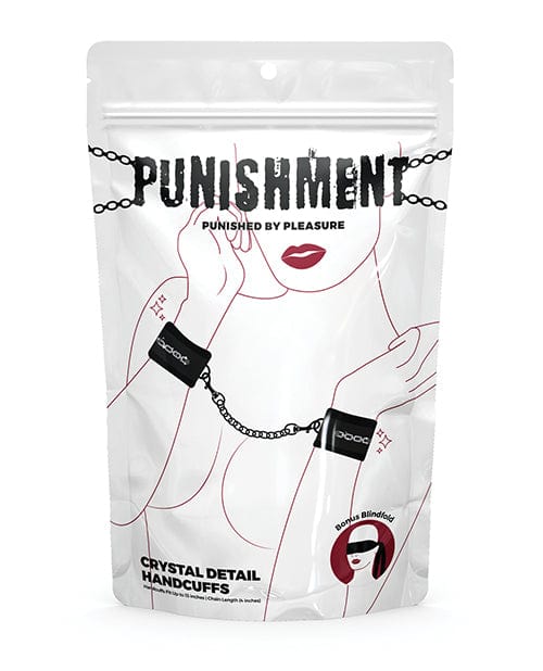 B.M.S. Enterprises Punishment Crystal Detail Handcuffs Kink &amp; BDSM