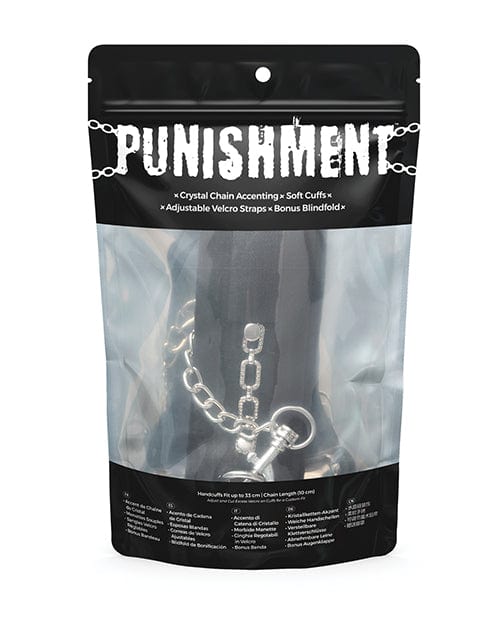 B.M.S. Enterprises Punishment Crystal Detail Handcuffs Kink &amp; BDSM