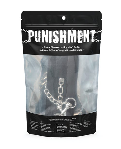 B.M.S. Enterprises Punishment Crystal Detail Handcuffs Kink & BDSM