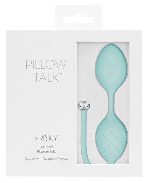 B.M.S. Enterprises Pillow Talk Frisky Pleasure Balls Teal More