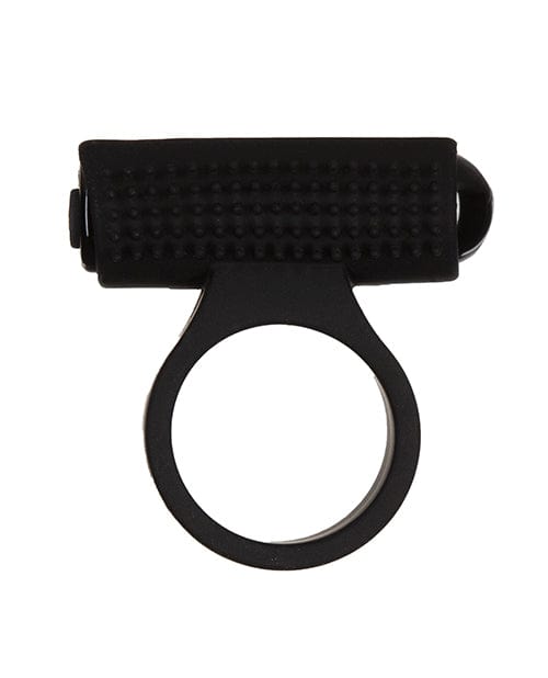 B.M.S. Enterprises Cosmic Cock Ring W-rechargeable Bullet - 9 Functions Black Penis Toys