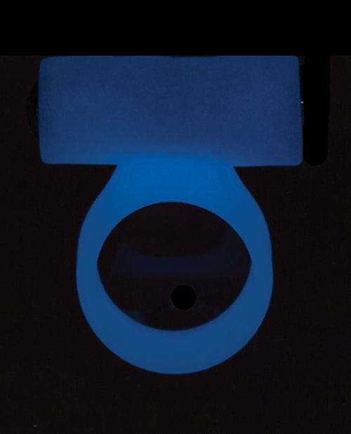 B.M.S. Enterprises Cosmic Cock Ring W-rechargeable Bullet - 9 Functions Glow In The Dark Penis Toys