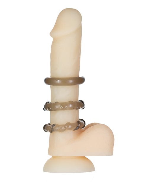 B.M.S. Enterprises Got Big Dick 3 Pack Cock Rings - Black Penis Toys