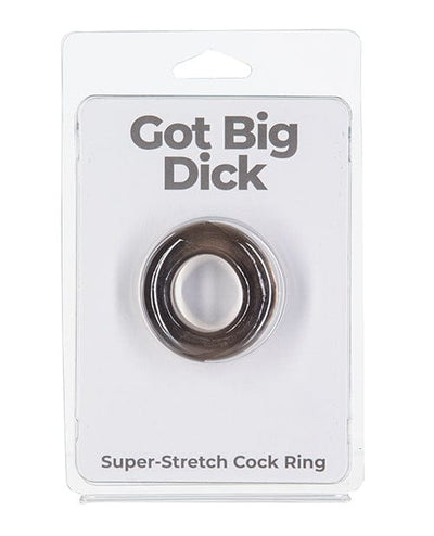 B.M.S. Enterprises Got Big Dick Single Bumper Ring - Black Penis Toys