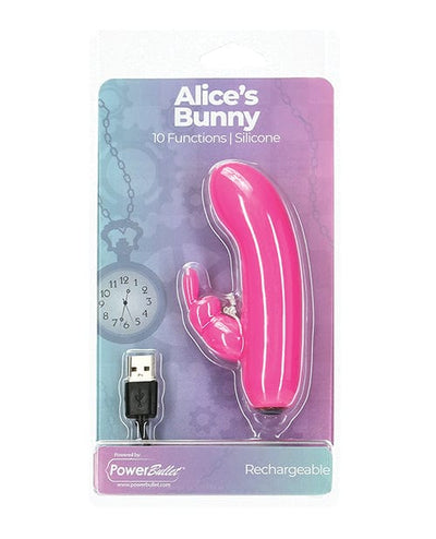 B.M.S. Enterprises Alice's Bunny Rechargeable Bullet with Rabbit Sleeve Pink Vibrators