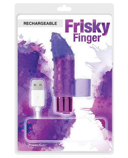 B.M.S. Enterprises Frisky Finger Rechargeable Purple Vibrators