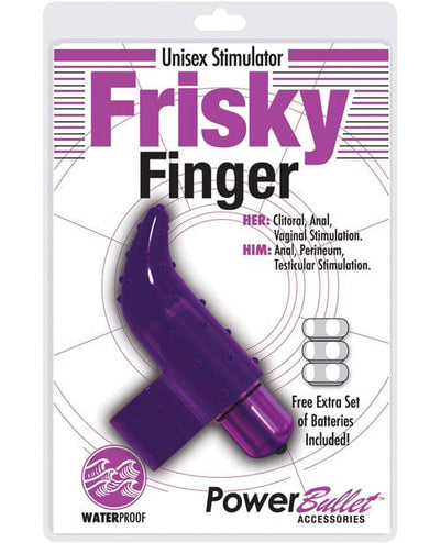 B.M.S. Enterprises Frisky Finger Unisex Stimulator Purple Vibrators