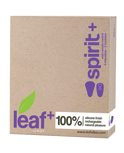 B.M.S. Enterprises Leaf Plus Spirit with Remote Control - Purple Vibrators