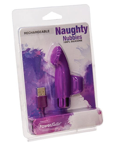 B.M.S. Enterprises Naughty Nubbies Rechargeable - Purple Vibrators