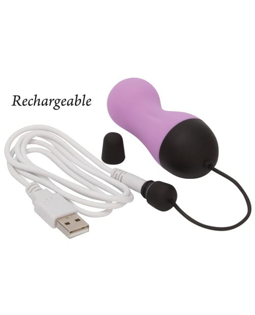 B.M.S. Enterprises Powerbullet Remote Control Vibrating Egg - Purple Vibrators