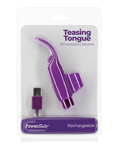 B.M.S. Enterprises Teasing Tongue - 9 Functions Purple Vibrators