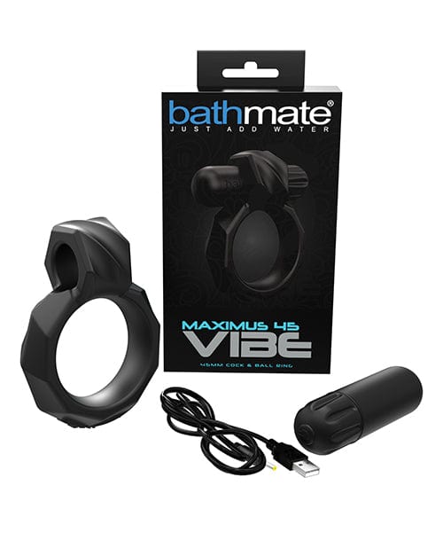 Bathmate Bathmate Maximus Vibe 45 Cock Ring - Black Penis Toys