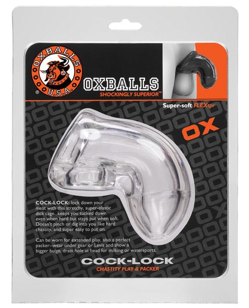 Blue Ox Designs LLCDba Oxballs Oxballs Cock Lock Cock Cage - Clear Kink &amp; BDSM