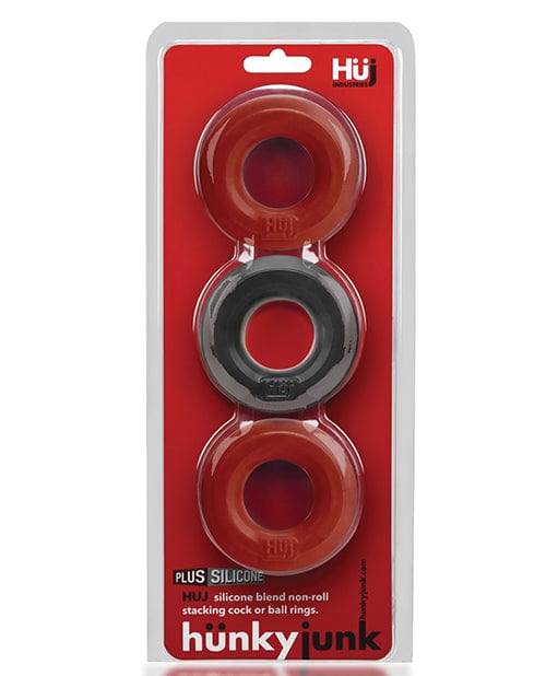 Blue Ox Designs LLCDba Oxballs Hunky Junk 3 Pack C Ring - Ice Penis Toys