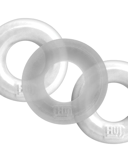 Blue Ox Designs LLCDba Oxballs Hunky Junk 3 Pack C Ring - Ice White Penis Toys