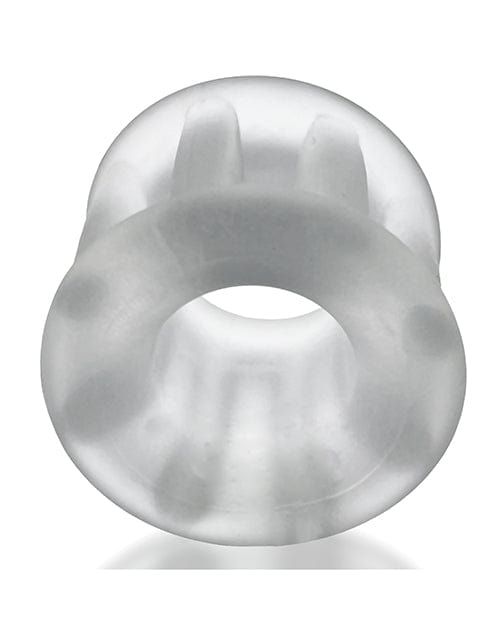 Blue Ox Designs LLCDba Oxballs Hunky Junk Gyroball Ballstretcher - Ice Clear Penis Toys