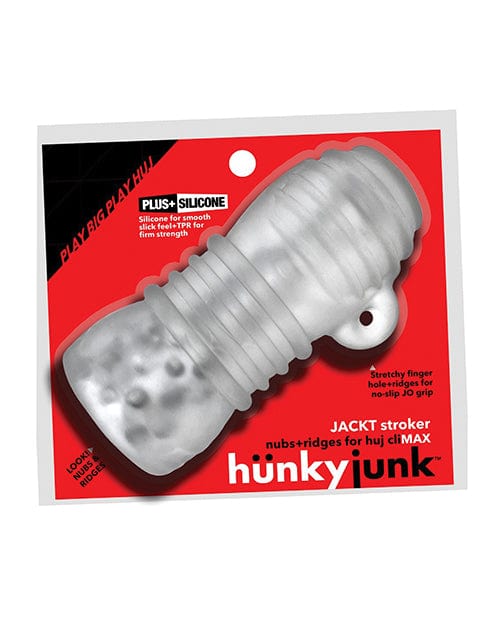 Blue Ox Designs LLCDba Oxballs Hunky Junk Jack T Stroker - Clear Ice Penis Toys