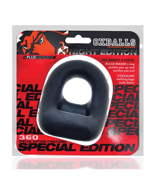 Blue Ox Designs LLCDba Oxballs Oxballs 360 Cock Ring &amp; Ballsling Special Edition - Night Penis Toys