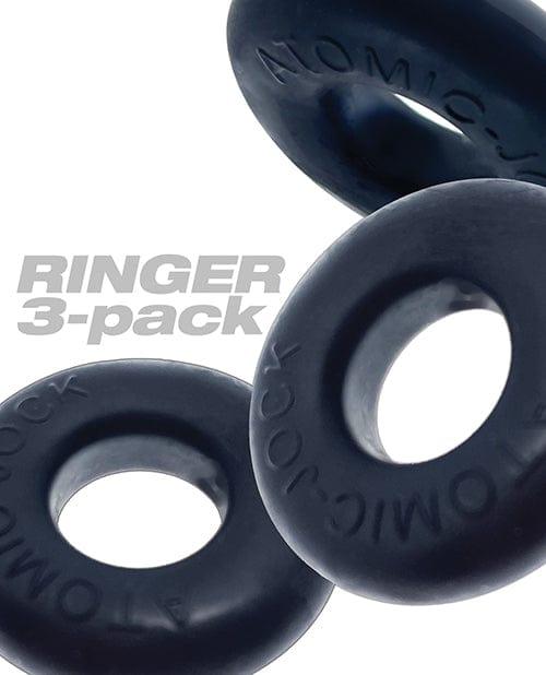 Blue Ox Designs LLCDba Oxballs Oxballs Ringer Cockring Special Edition - Night Pack Of 3 Penis Toys