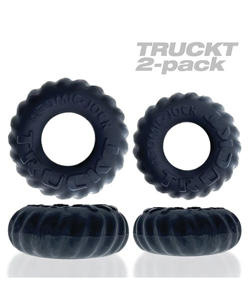 Blue Ox Designs LLCDba Oxballs Oxballs Truckt Cock &amp; Ball Ring Special Edition - Night Pack Of 2 Penis Toys