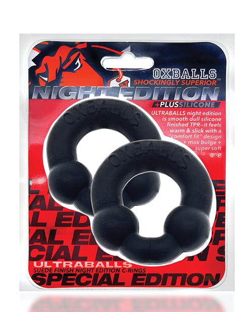 Blue Ox Designs LLCDba Oxballs Oxballs Ultraballs Cockring Special Edition - Night Pack Of 2 Penis Toys