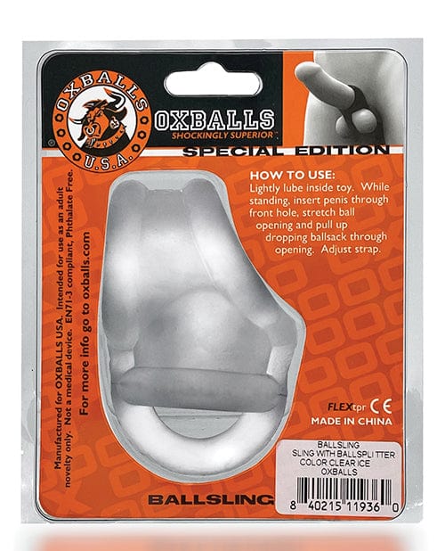 Blue Ox Designs LLCDba Oxballs Oxballs Ballsling Ball Split Sling - Clear Ice Sale