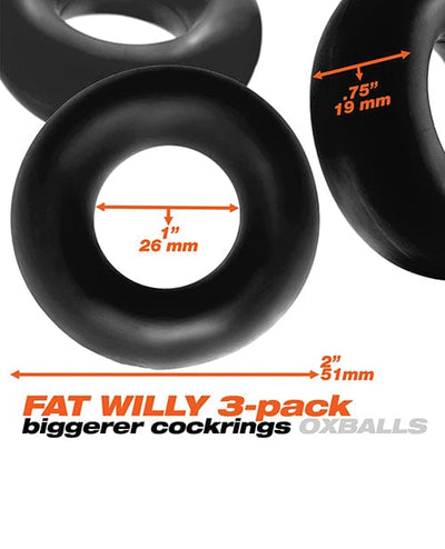 Blue Ox Designs LLCDba Oxballs Oxballs Fat Willy 3 Pack Jumbo Cock Rings Sale
