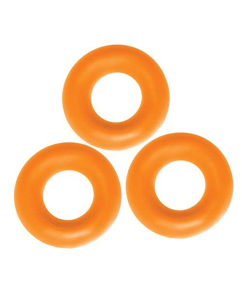 Blue Ox Designs LLCDba Oxballs Oxballs Fat Willy 3 Pack Jumbo Cock Rings - Orange Sale