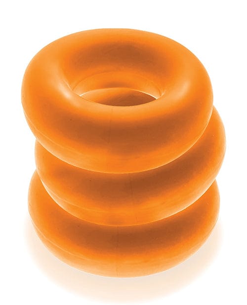 Blue Ox Designs LLCDba Oxballs Oxballs Fat Willy 3 Pack Jumbo Cock Rings - Orange Sale