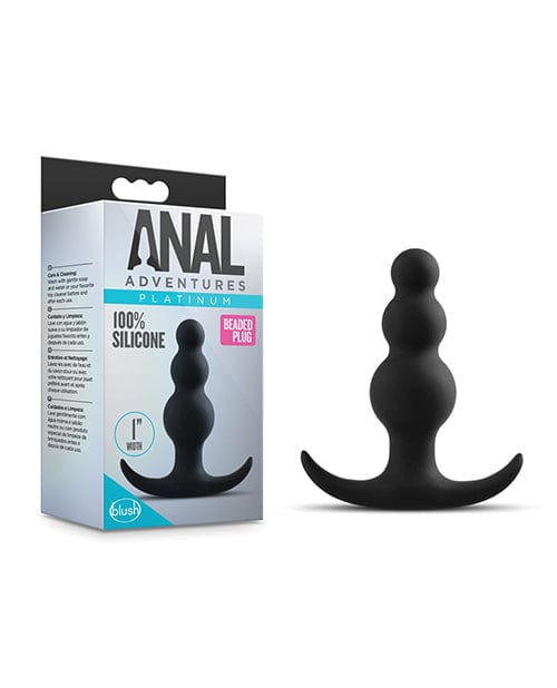 Blush Novelties Blush Anal Adventures Beaded Plug - Black Anal Toys