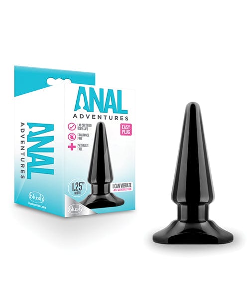 Blush Novelties Blush Anal Adventures Easy Plug - Black Anal Toys