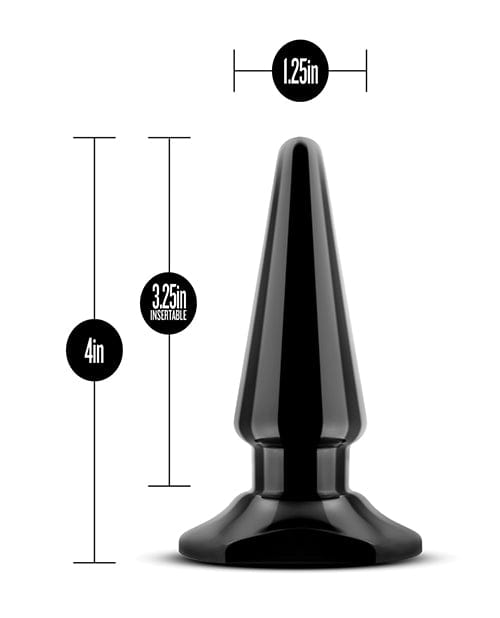 Blush Novelties Blush Anal Adventures Easy Plug - Black Anal Toys