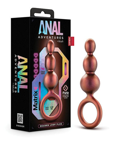 Blush Novelties Blush Anal Adventures Matrix Beaded Loop Plug - Copper Anal Toys