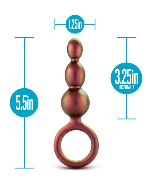 Blush Novelties Blush Anal Adventures Matrix Beaded Loop Plug - Copper Anal Toys