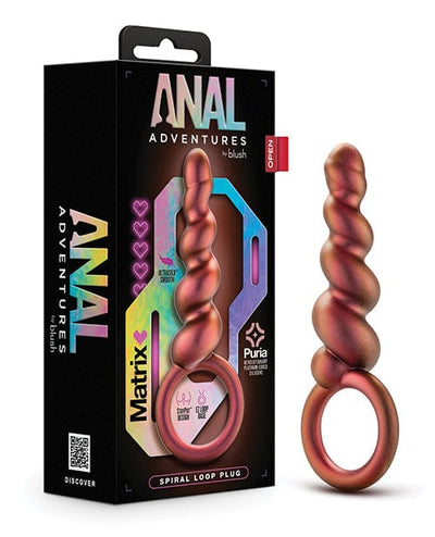 Blush Novelties Blush Anal Adventures Matrix Spiral Loop Plug - Copper Anal Toys