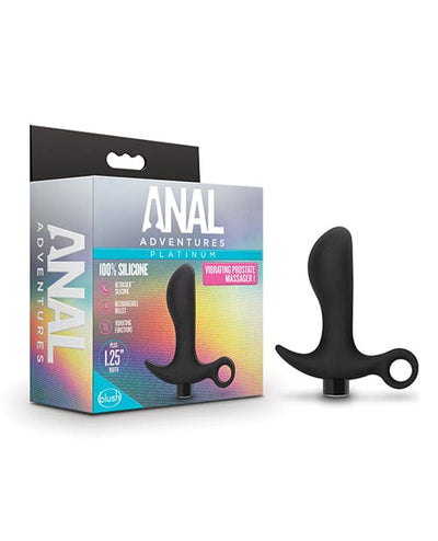 Blush Novelties Blush Anal Adventures Platinum Silicone Vibrating Prostate Massager 01 - Black Anal Toys
