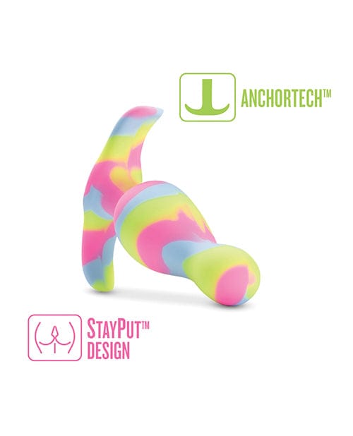 Blush Novelties Blush Avant Kaleido Silicone Plug - Lime Anal Toys