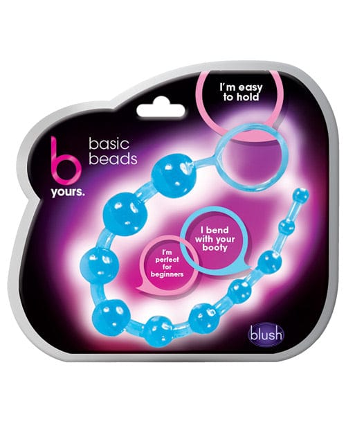 Blush Novelties Blush B Yours Basic Anal Beads Blue Anal Toys